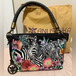 Anuschka Hand-Painted Shoulder Bag